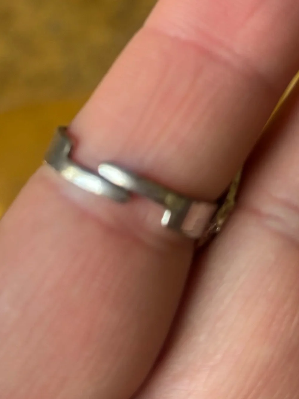 Sterling-Style Silver Ring with Clear Crystal Accents